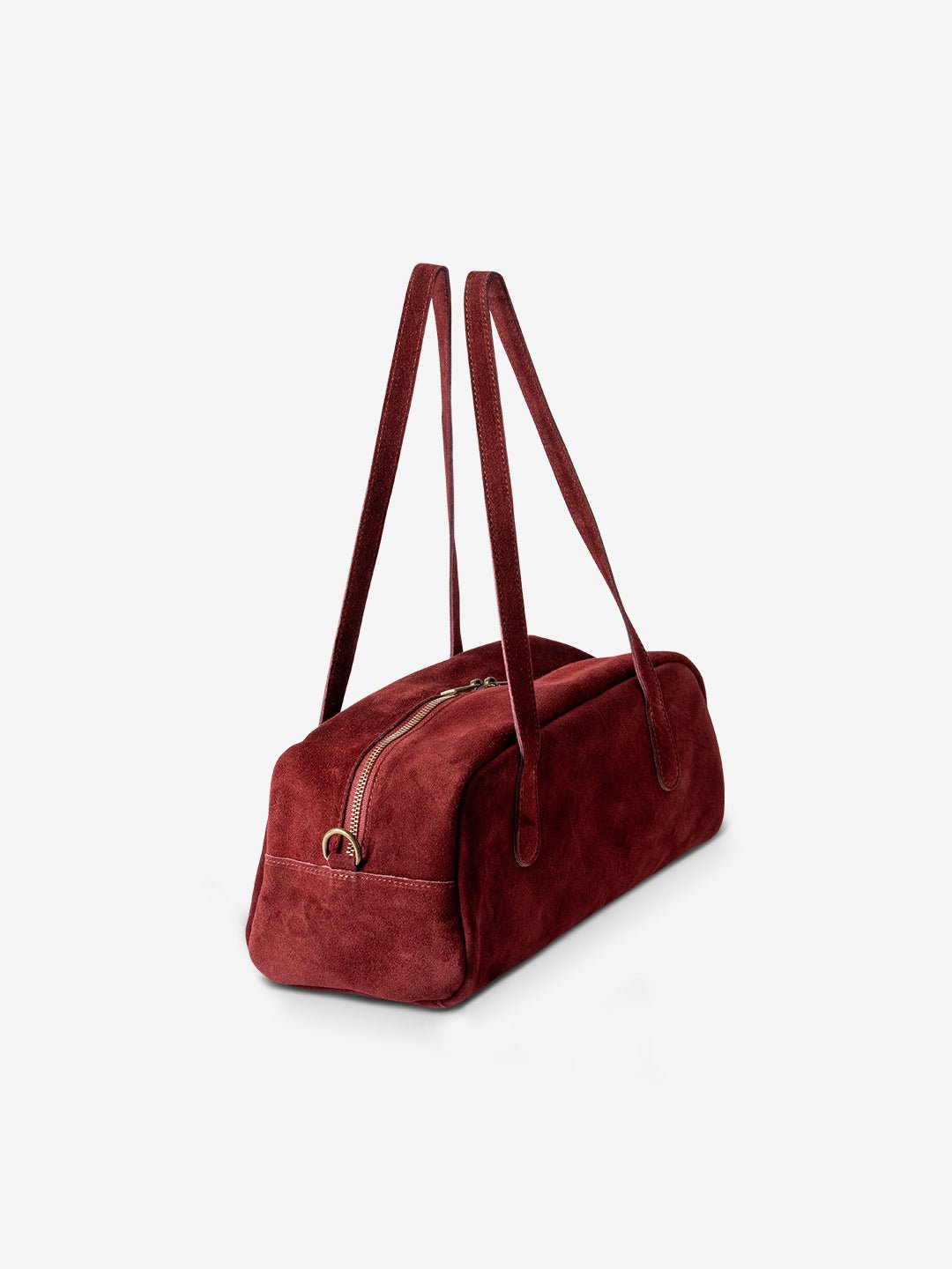 BAGUETTE BELLUCCI SHOULDER in Pelle Suede Burgundy