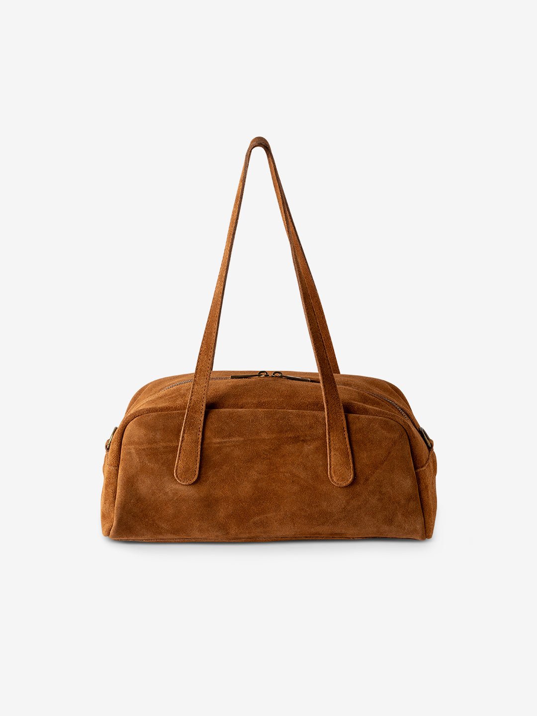 BAGUETTE BELLUCCI SHOULDER in Pelle Suede Camel