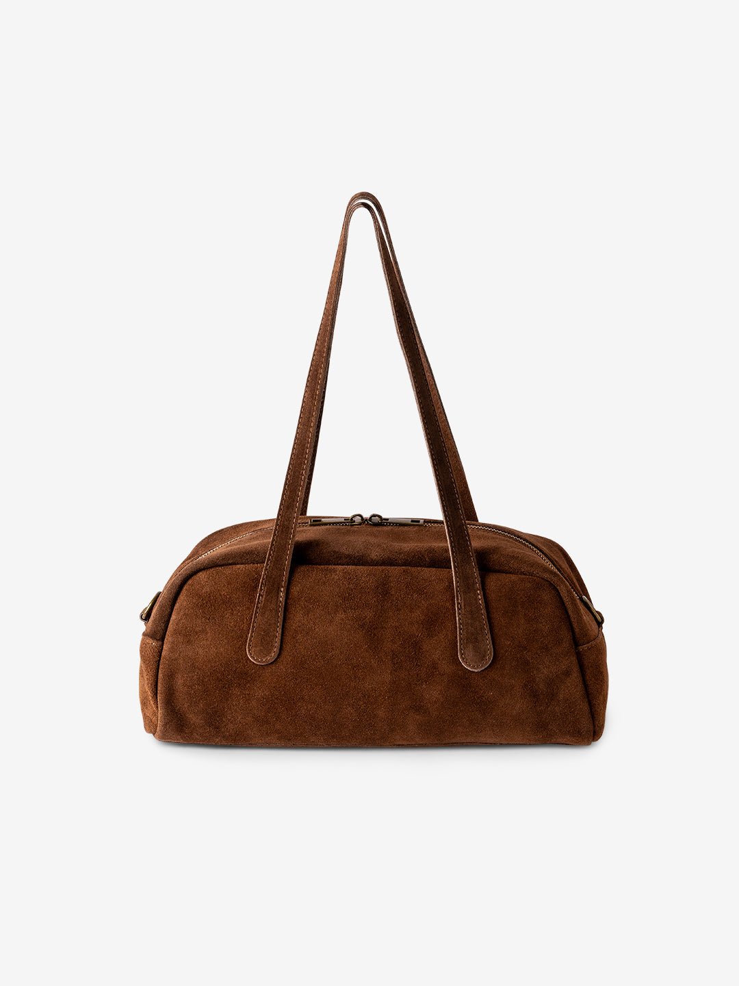 BAGUETTE BELLUCCI SHOULDER in Pelle Suede Brown