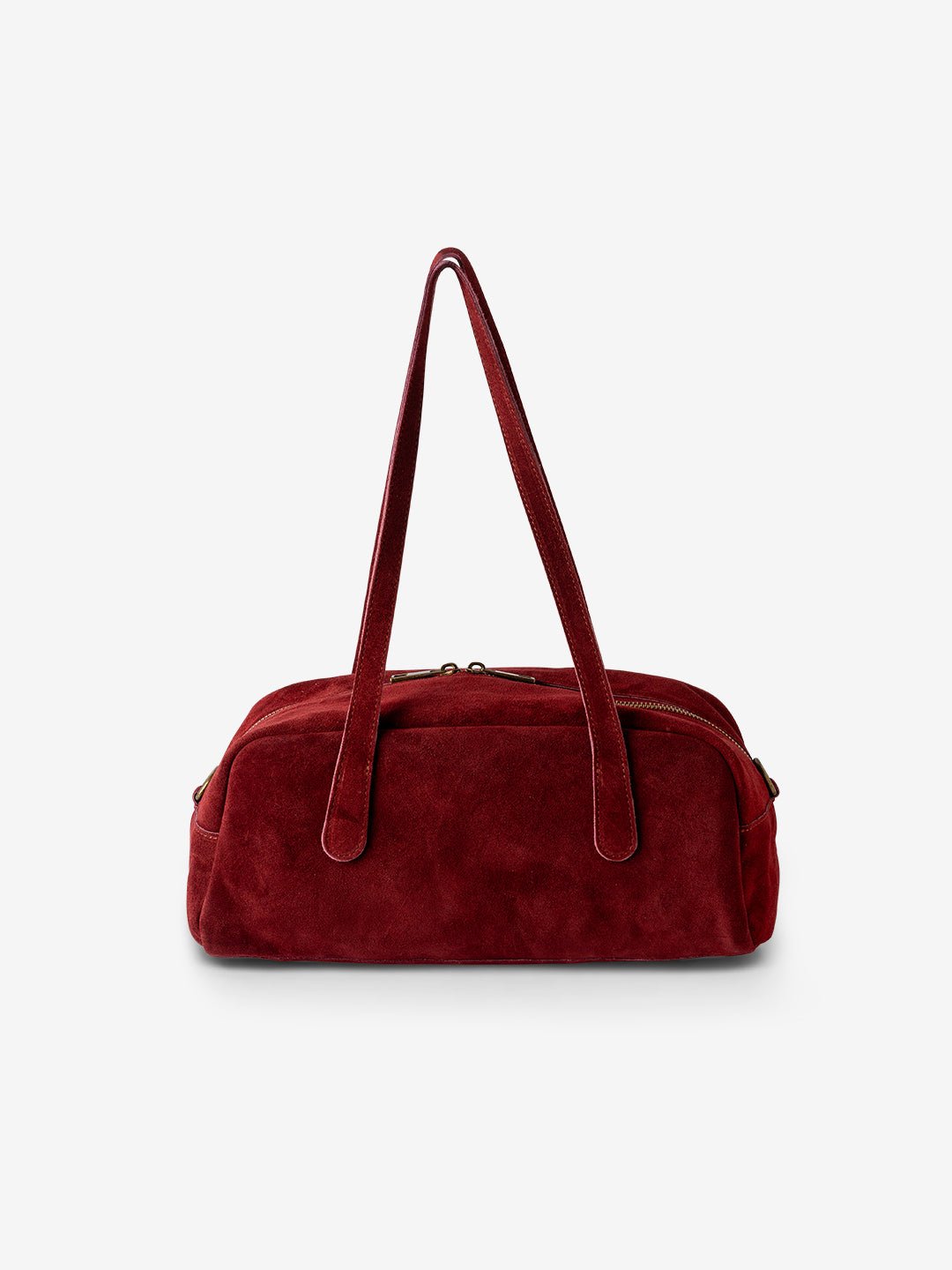 BAGUETTE BELLUCCI SHOULDER in Pelle Suede Burgundy