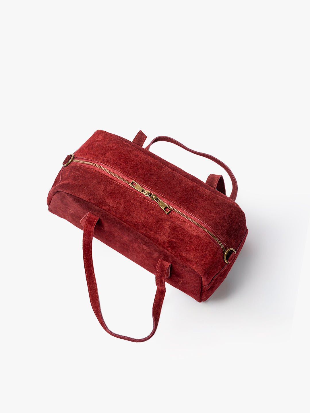 BAGUETTE BELLUCCI SHOULDER in Pelle Suede Burgundy