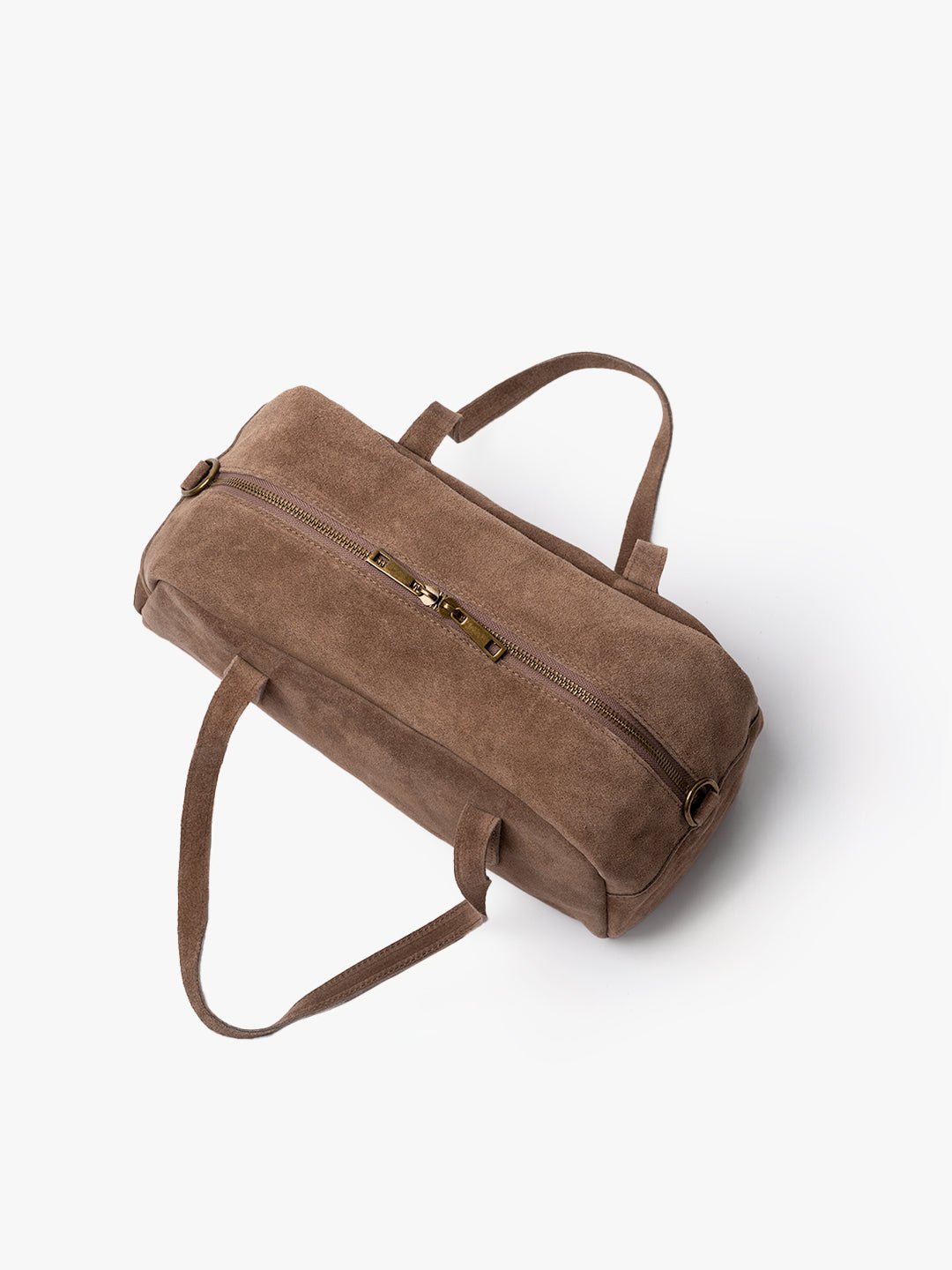 BAGUETTE BELLUCCI SHOULDER in Pelle Suede Taupe