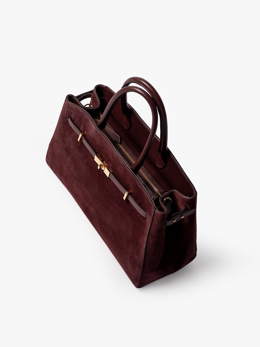 TOTE DIVA in Pelle Bordeaux