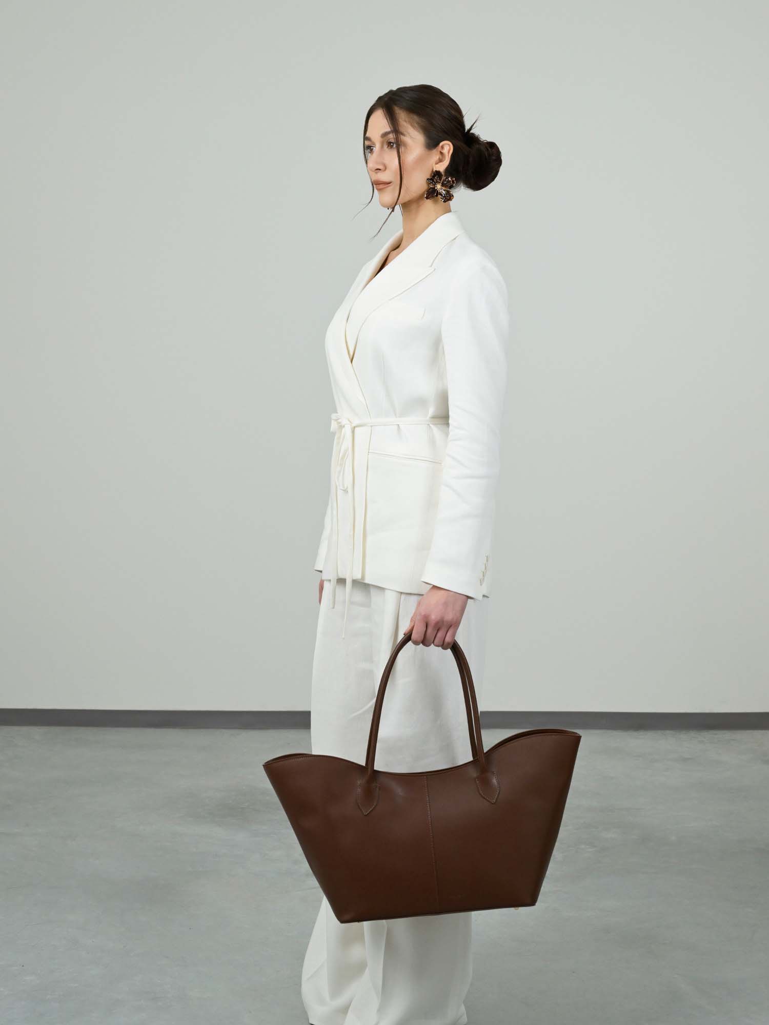LOREN in Pelle Saffiano Cognac