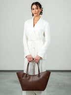LOREN in Pelle Saffiano Cognac