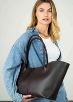 LOREN in Pelle Calfskin Depp Brown