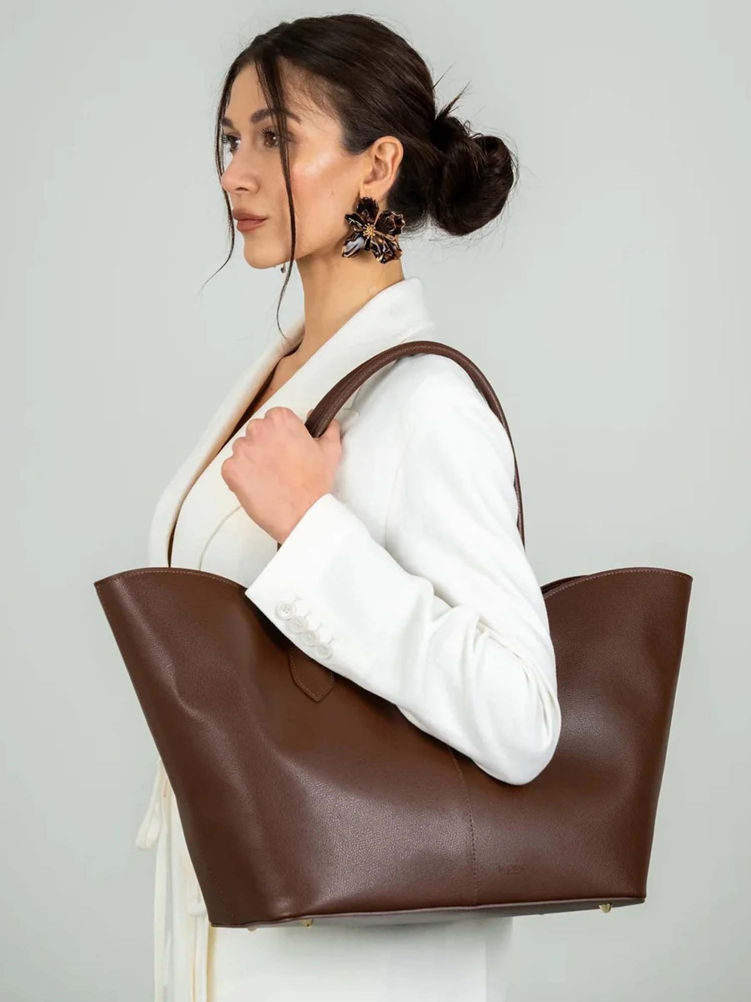 LOREN in Pelle Saffiano Cognac